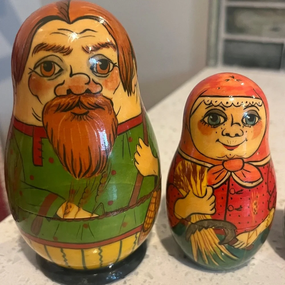 Matryoshka Russian Nesting Dolls -Vintage 1993 -Signed - Picture 14 of 17
